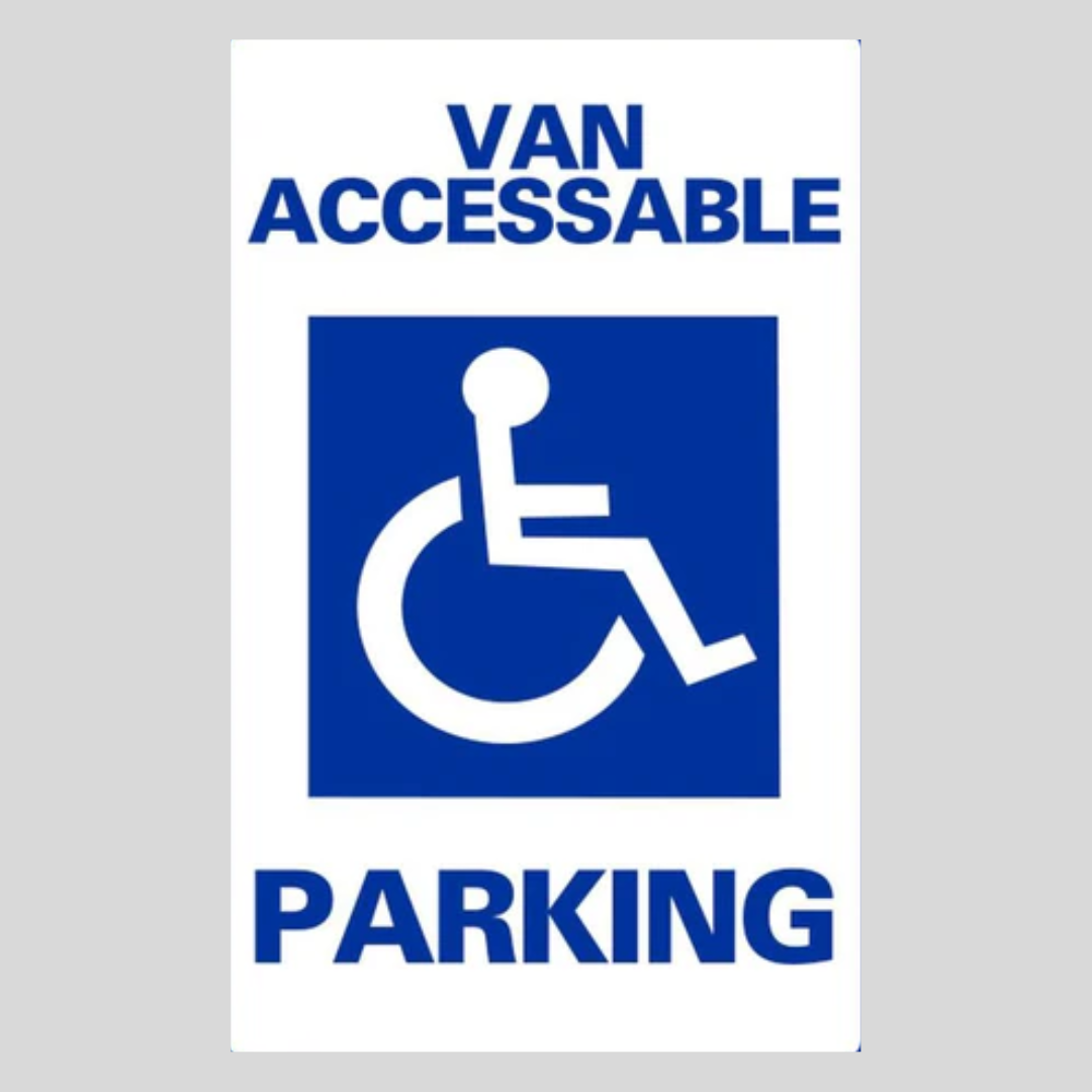 VAN ACCESSIBLE PARKING Weightable Base Sign SG-102H