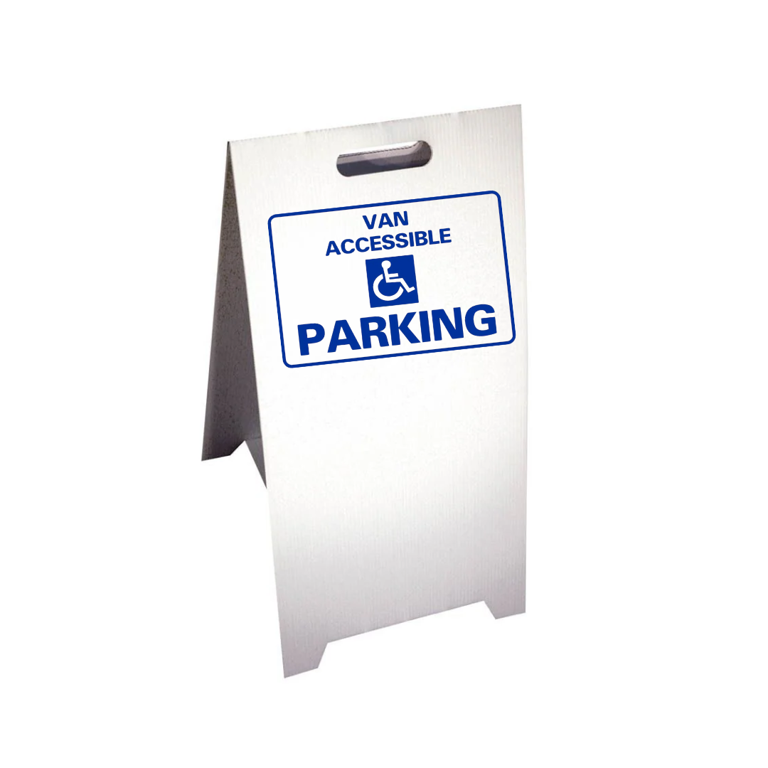 VAN ACCESSIBLE PARKING Corrugated A-Frame Sign - Multi (SG-102G)