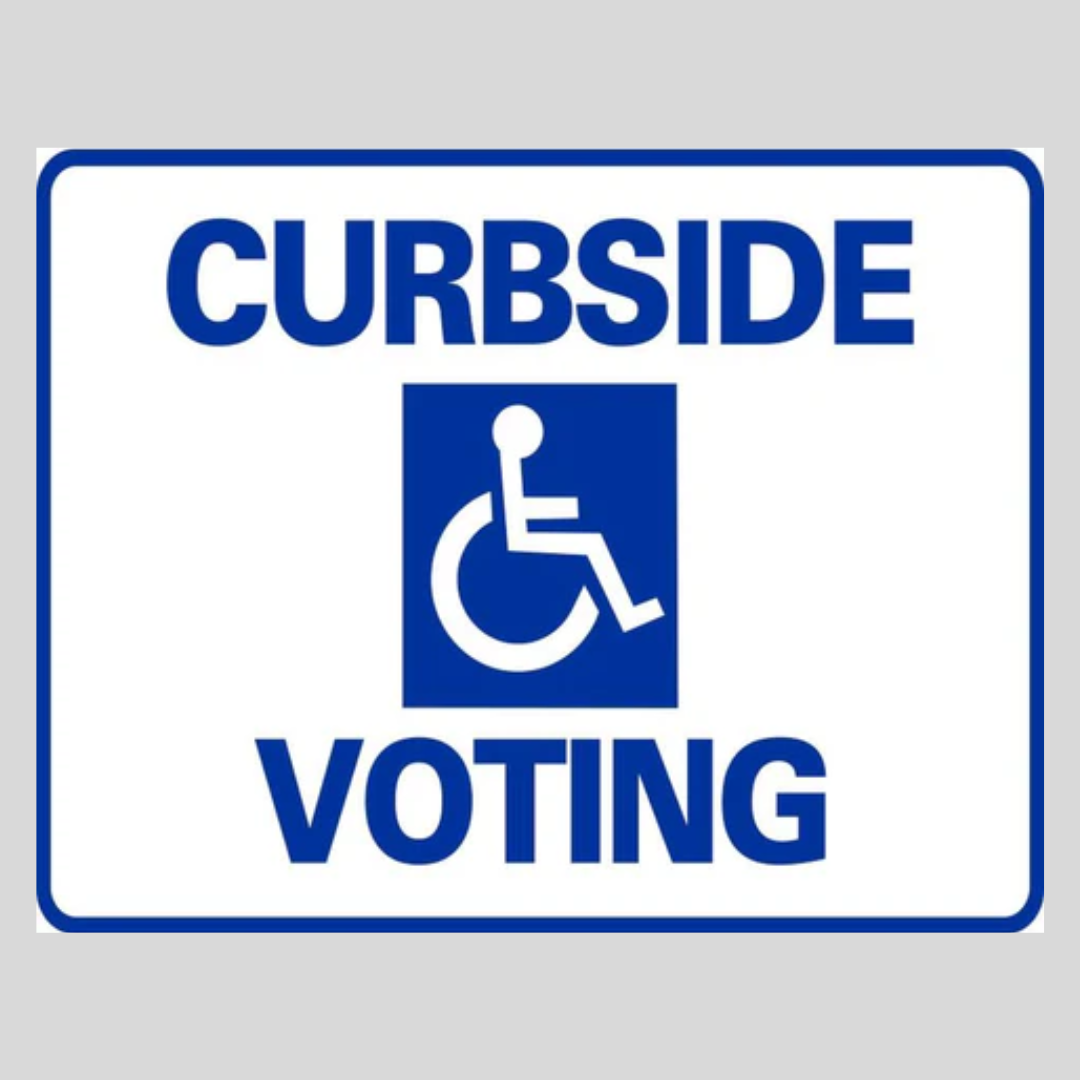 CURBSIDE VOTING Small A-Frame Sign SG-103D