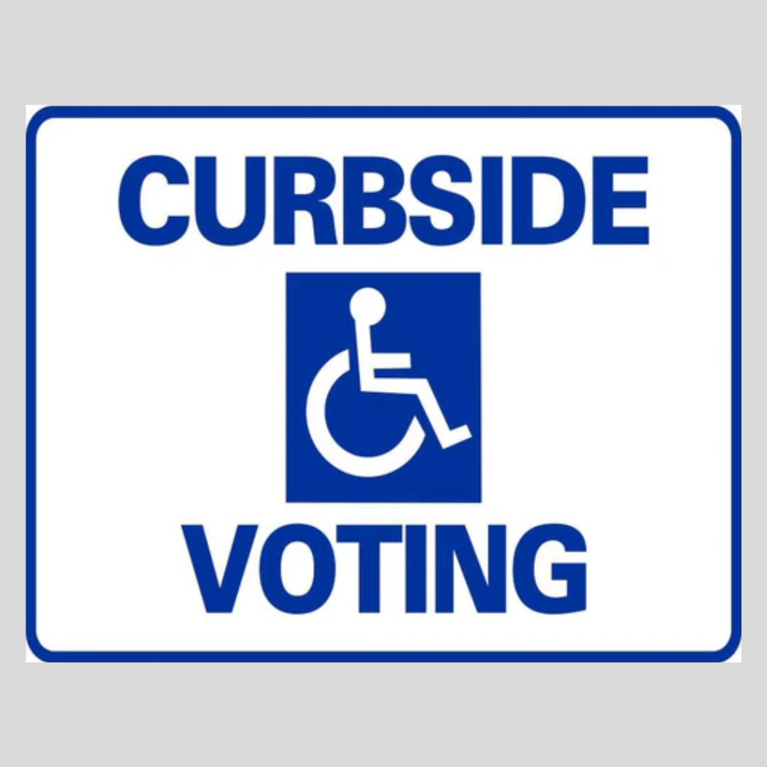 CURBSIDE VOTING Small A-Frame Sign (SG-103D)