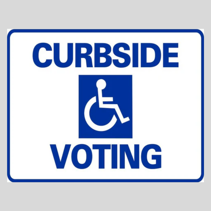 CURBSIDE VOTING Small A-Frame Sign (SG-103D)