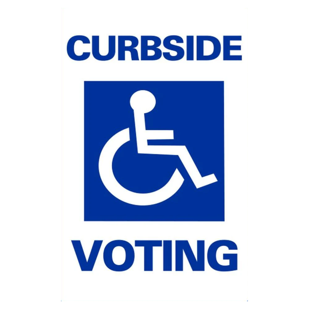 CURBSIDE VOTING Metal A-Frame Sign SG-103A