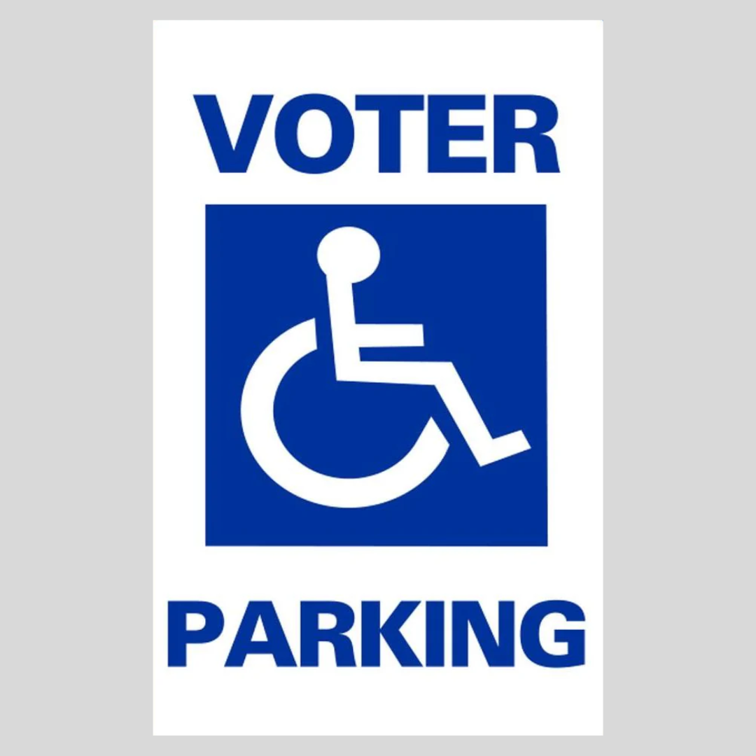 VOTER PARKING Weightable Base Sign SG-104H