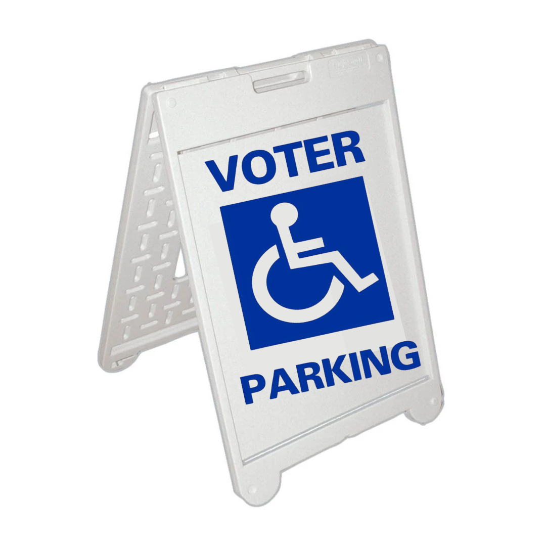 VOTER PARKING Medium A-Frame Sign SG-104C