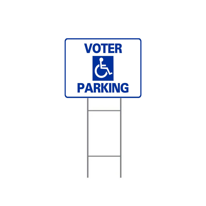 VOTER PARKING H-Stake Sign (SG-104D2)