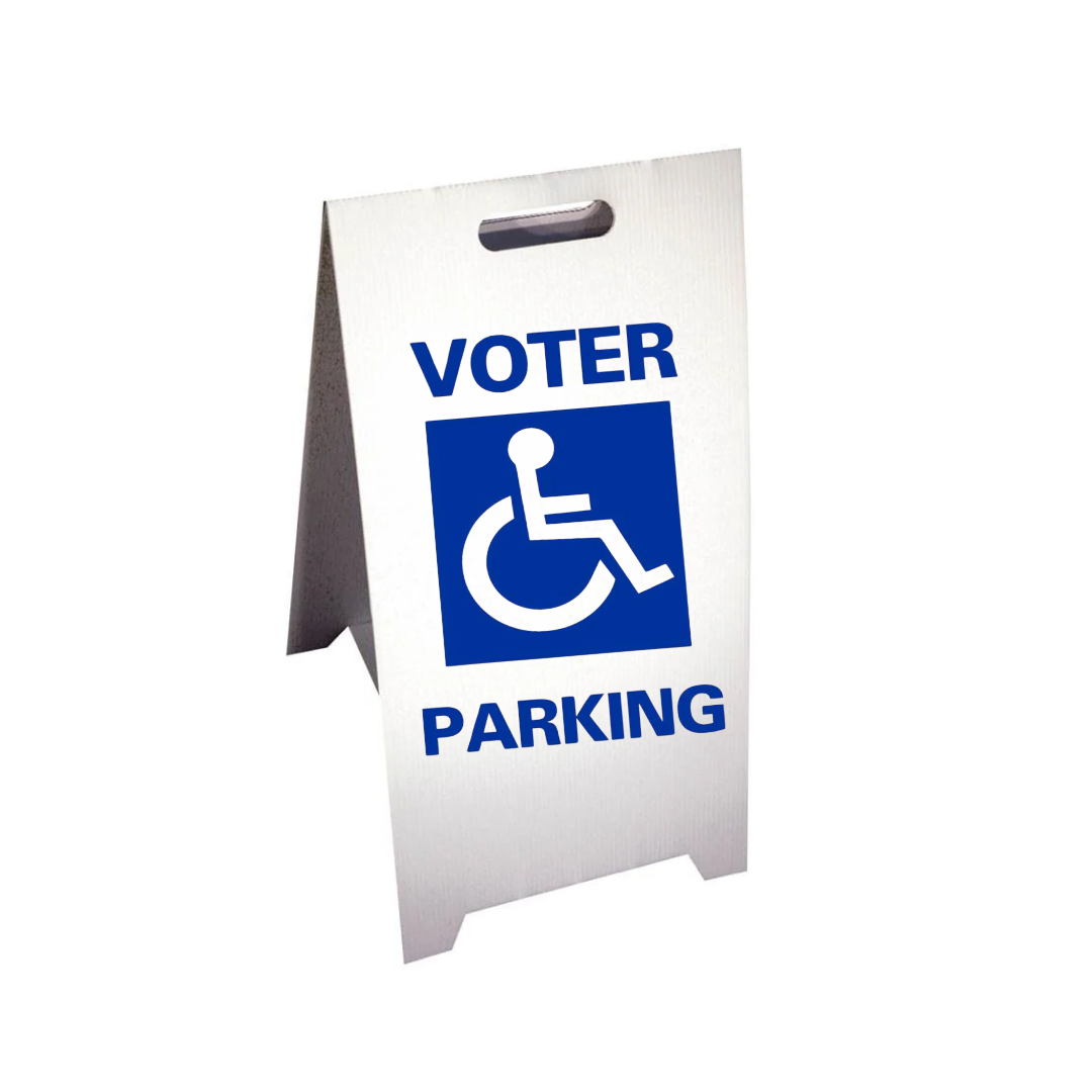 VOTER PARKING Corrugated A-Frame SG-104F