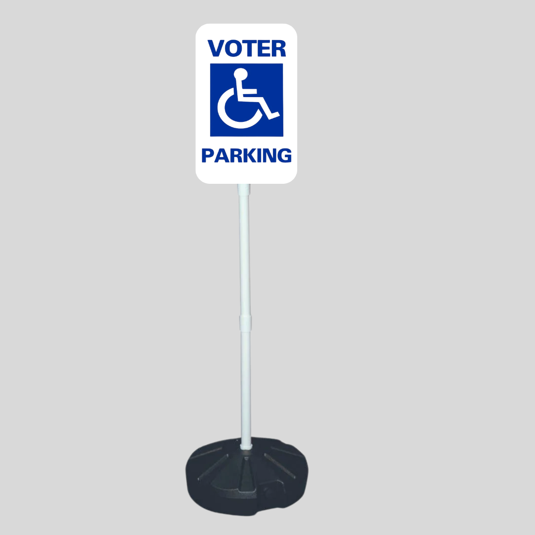 VOTER PARKING Weightable Base Sign SG-104H