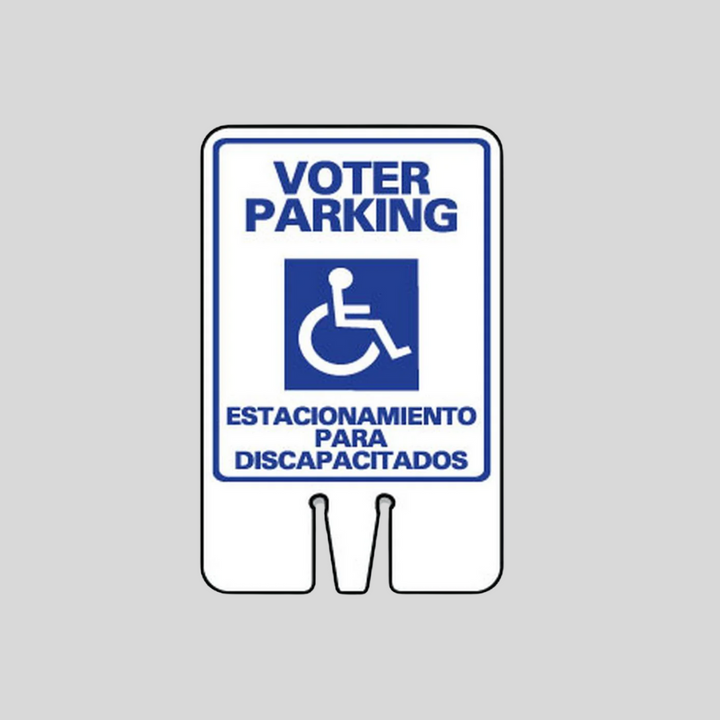 ESTACIONAMIENTO PARA VOTANTES ESTACIONAMIENTO PARA DISCAPACITADOS SG-108I2