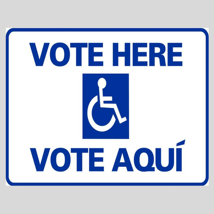 VOTE HERE/VOTE AQUI H-Stake Sign (SG-109D2)
