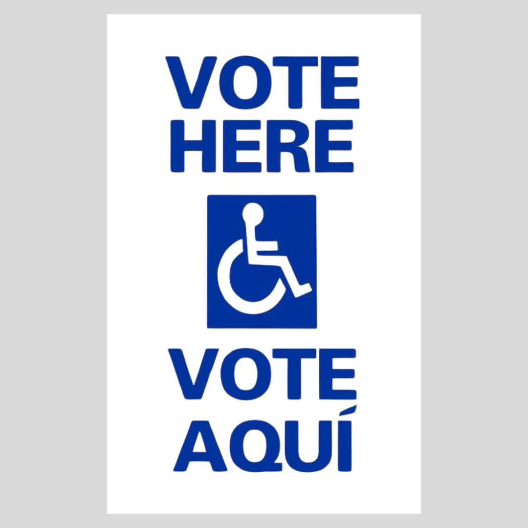 VOTE HERE/VOTE AQUI Medium A-Frame Sign SG-109C