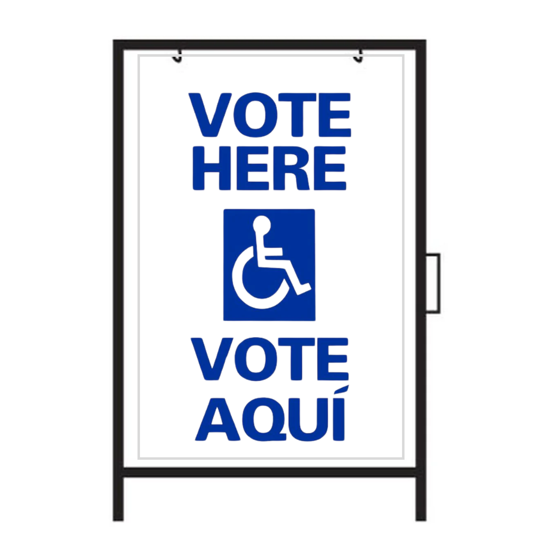 Vote aquí - Vote Aqui Two Sided SG-109A2
