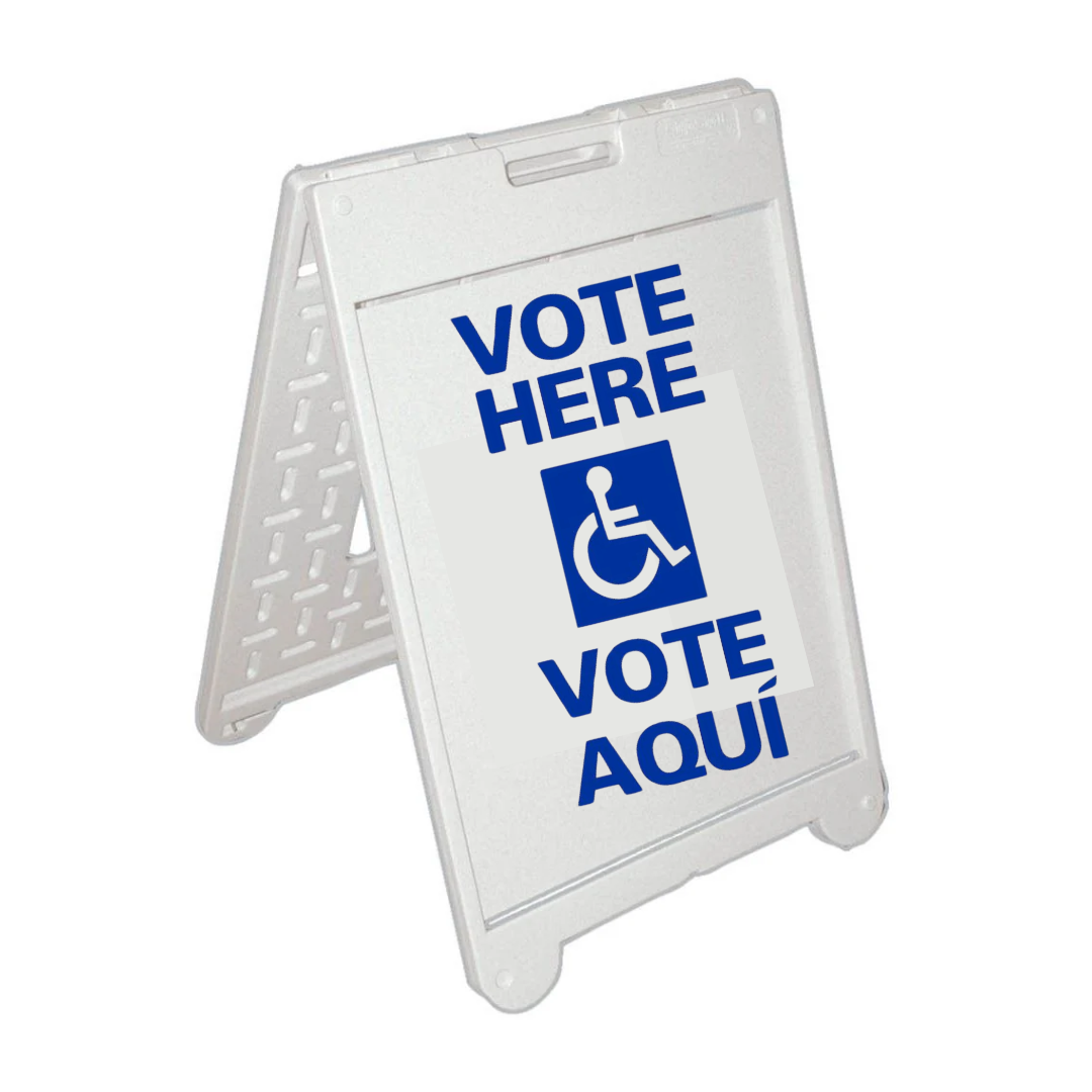 VOTE HERE/VOTE AQUI Medium A-Frame Sign SG-109C