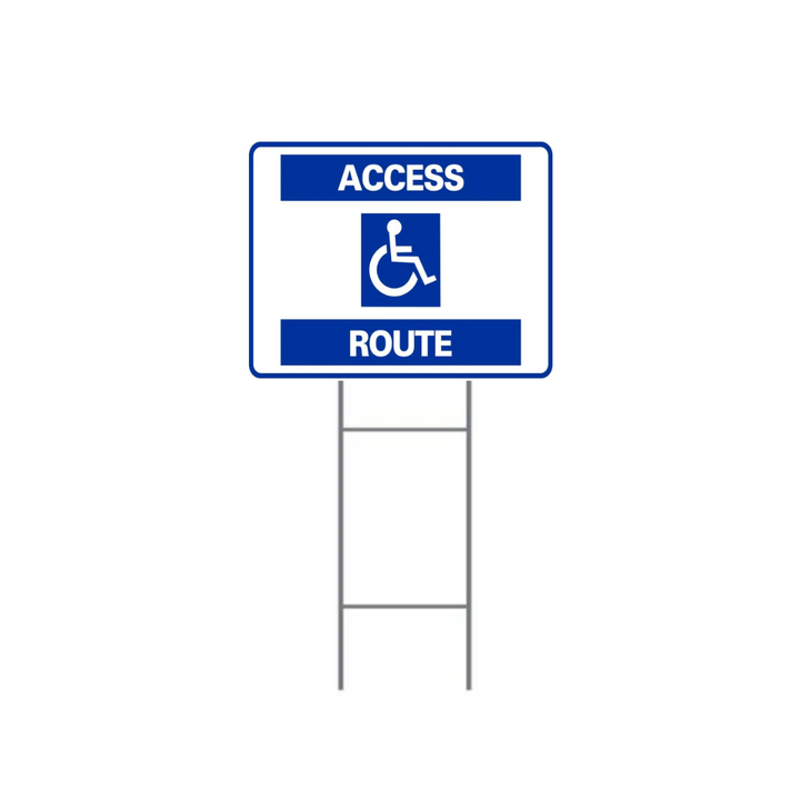 110d2 ACCESS ROUTE H-Stake Sign (SG-110D2) – ElectionSource