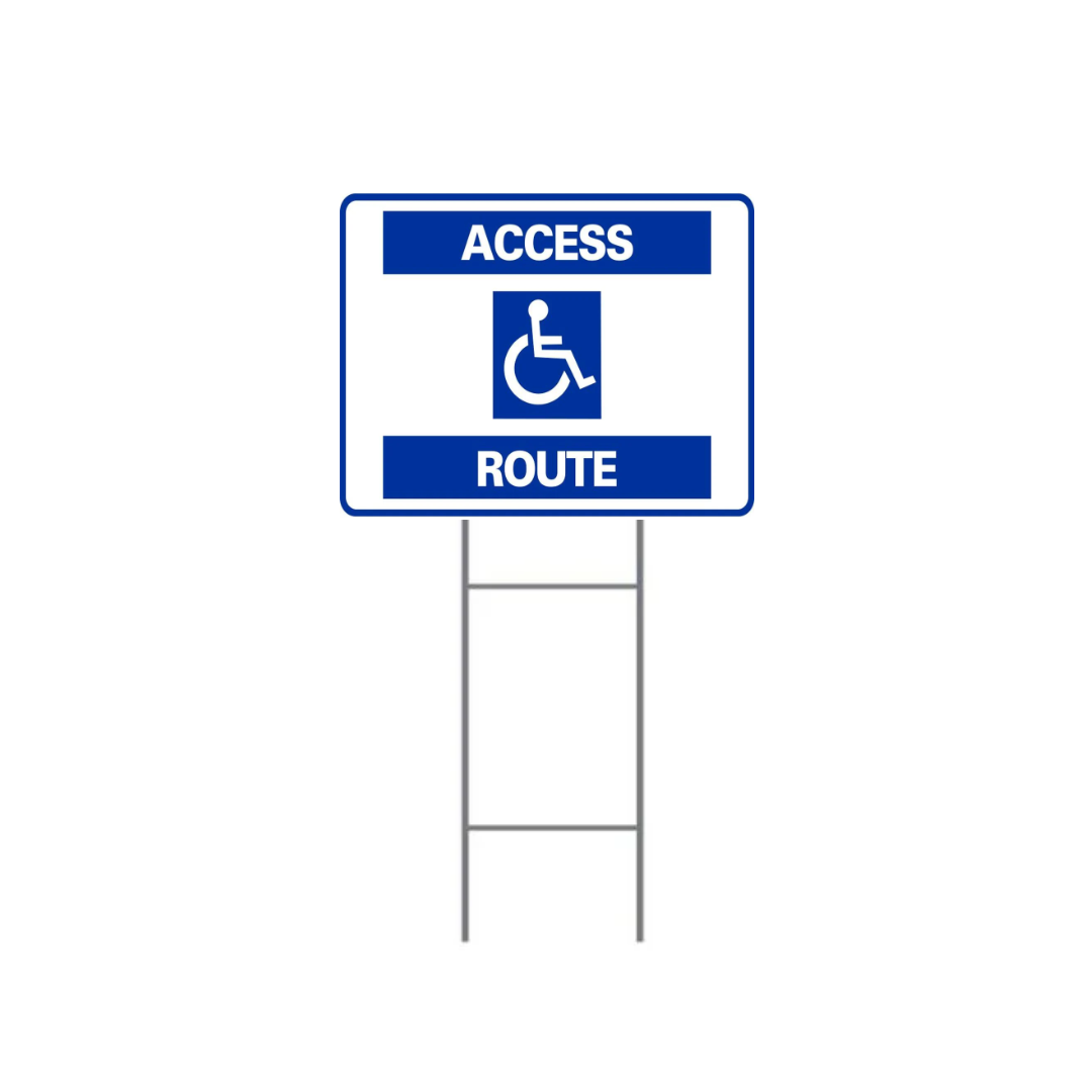 ACCESS ROUTE H-Stake Sign (SG-110D2)