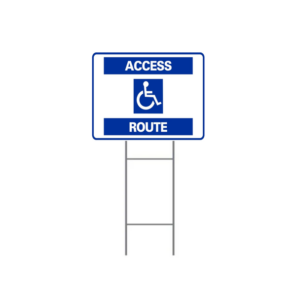 ACCESS ROUTE H-Stake Sign SG-110D2