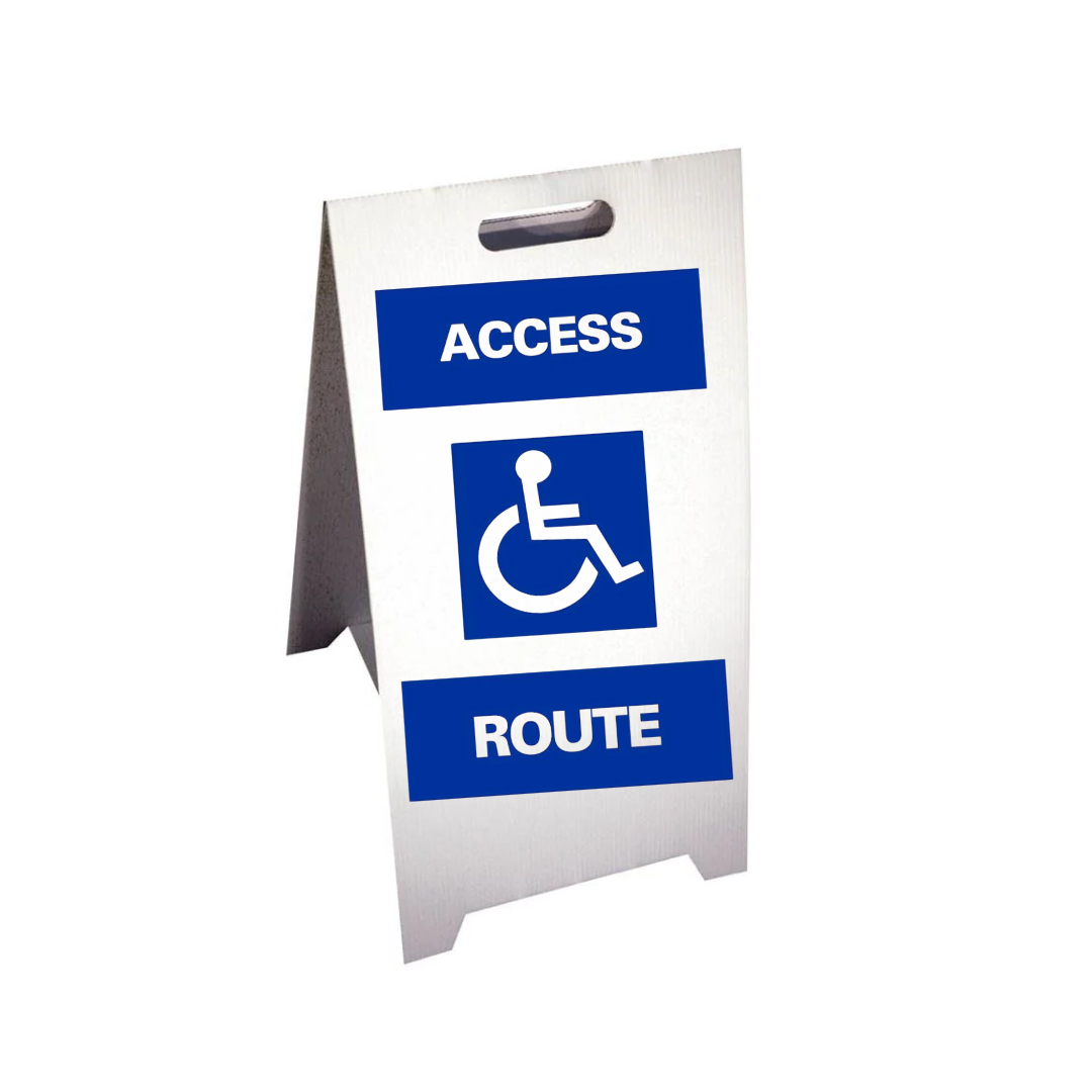 ACCESS ROUTE Corrugated A-Frame Sign (SG-110F)