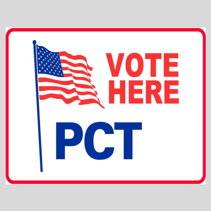 VOTE HERE PCT Small A-Frame Sign (SG-202D)