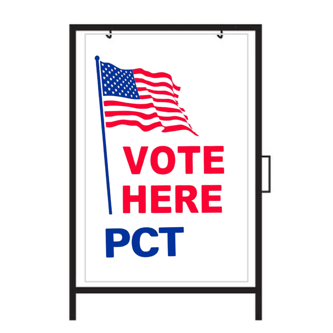 VOTE HERE PCT Metal A-Frame Sign SG-202A