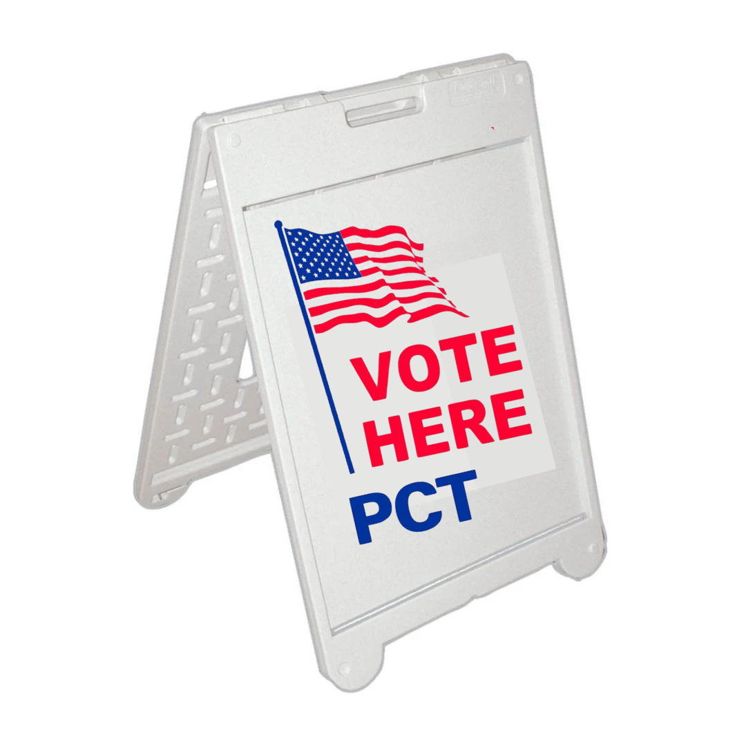 VOTE HERE PCT Medium A-Frame Sign SG-202C