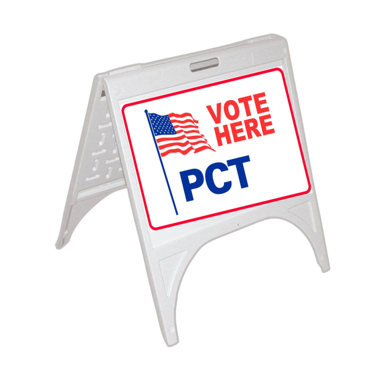 VOTE HERE PCT Small A-Frame Sign (SG-202D)