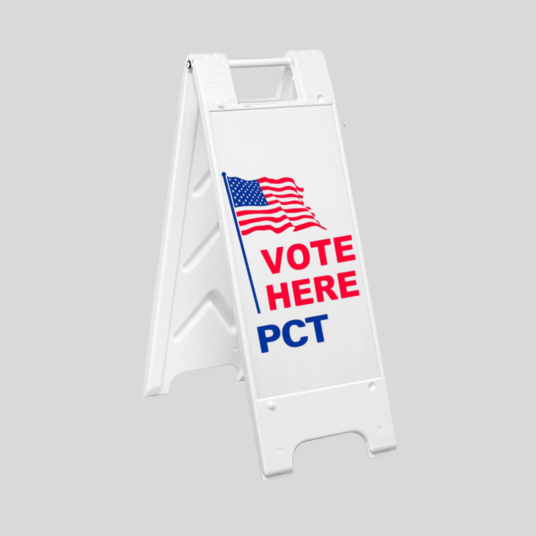 VOTE HERE PCT Slim Sign (SG-202E)