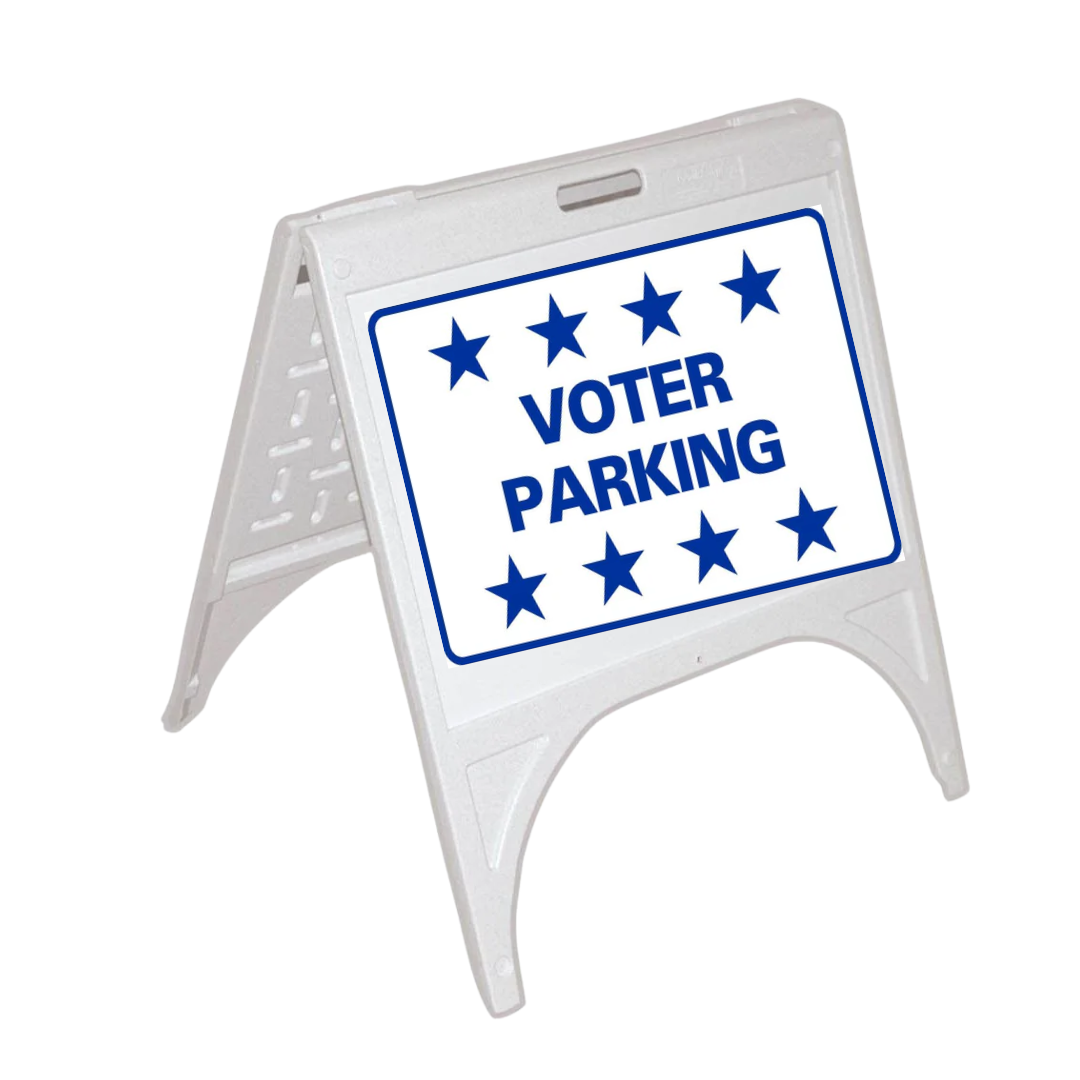 VOTER PARKING Small A-Frame Sign (SG-208D)