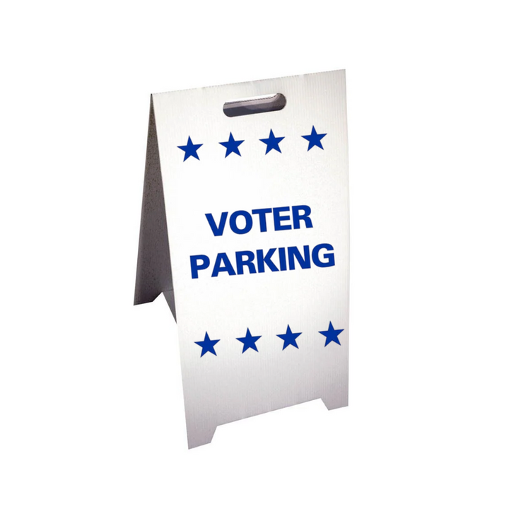 VOTER PARKING Corrugated A-Frame Sign (SG-208F)