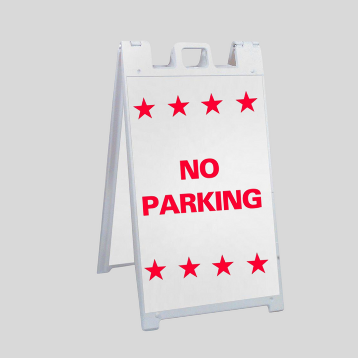 NO PARKING Large A-Frame Sign (SG-209B)
