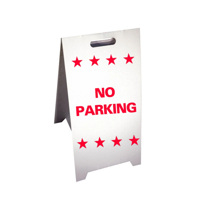 NO PARKING Corrugated A-Frame Sign (SG-209F)