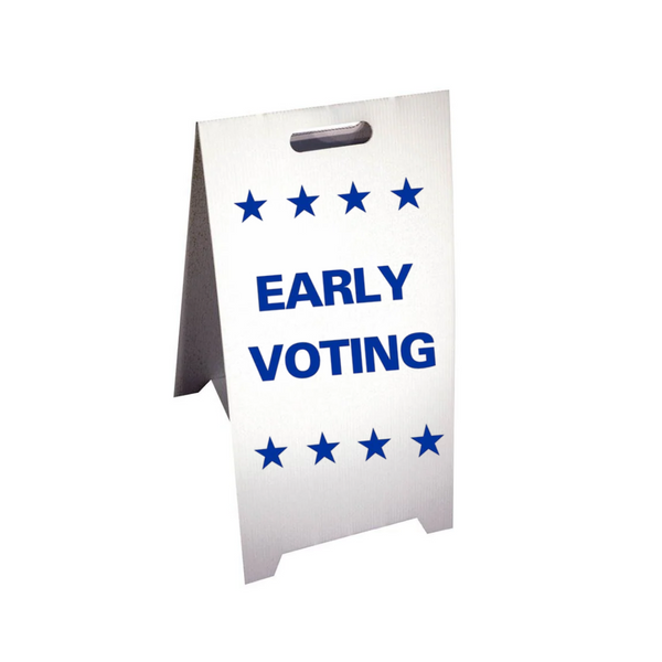 EARLY VOTING Corrugated A-Frame Sign SG-210F