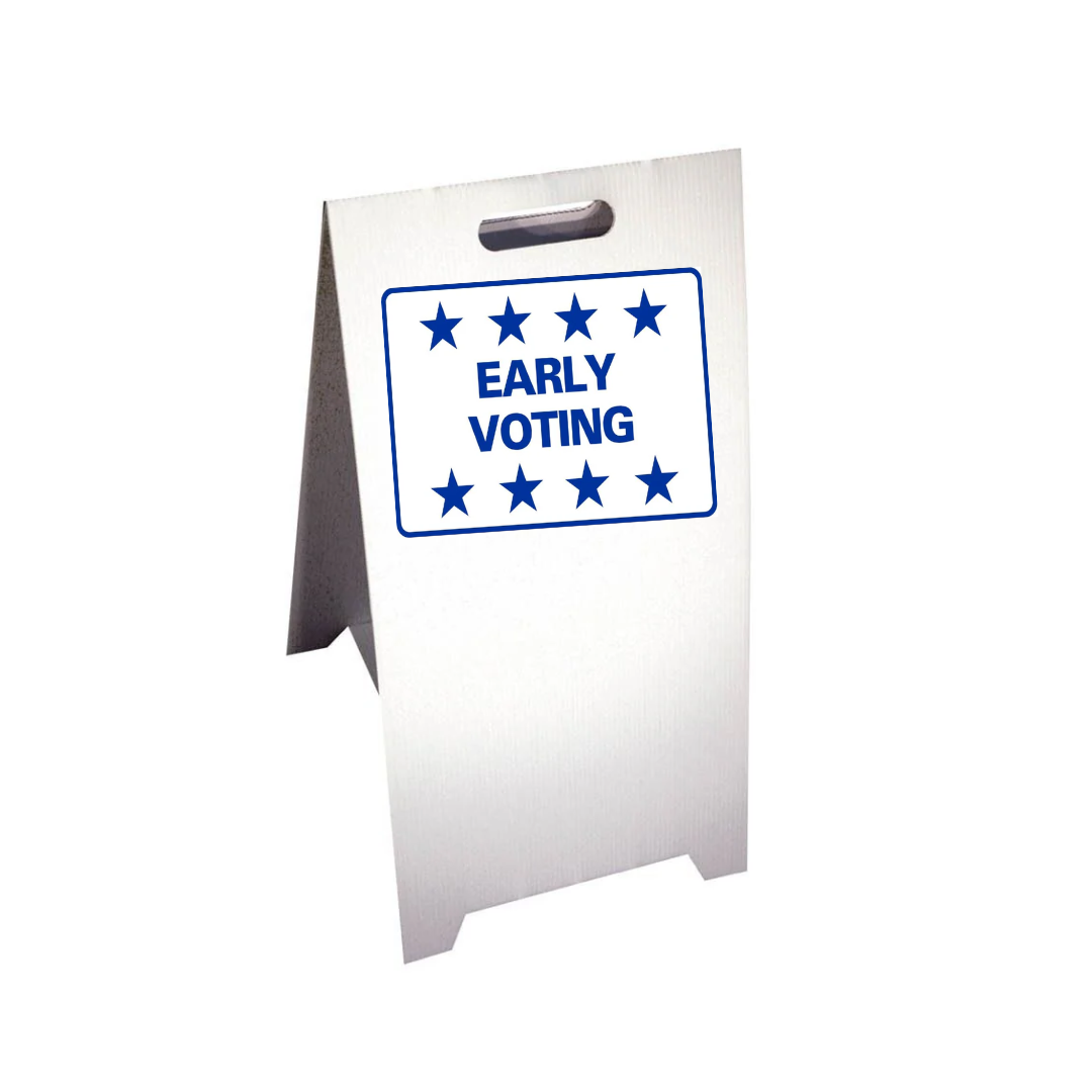 EARLY VOTING Corrugated A-Frame Sign - Multi (SG-210G)