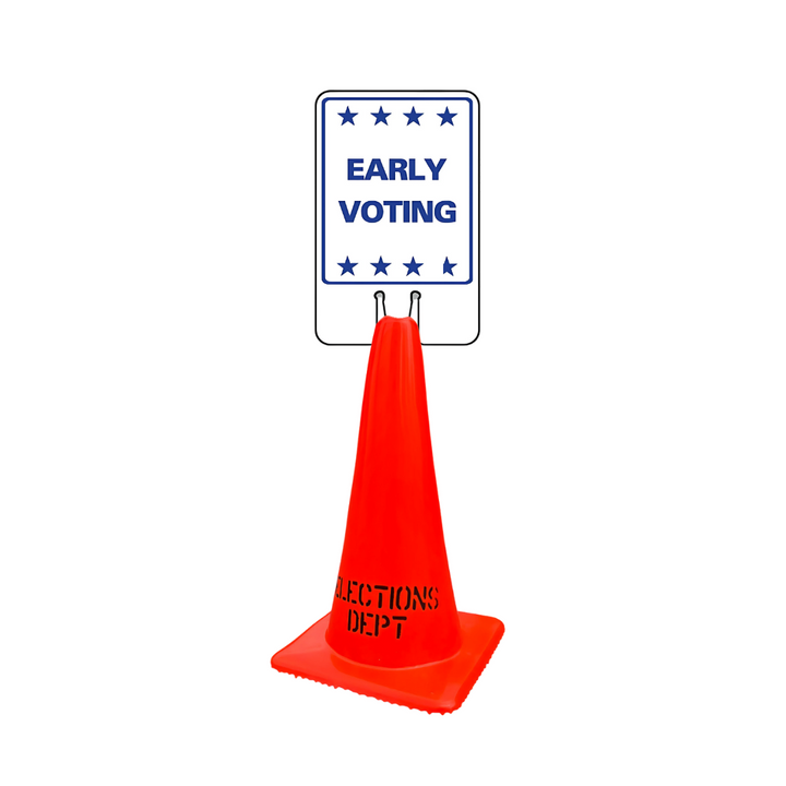 EARLY VOTING Cone Topper Sign (SG-210I1)