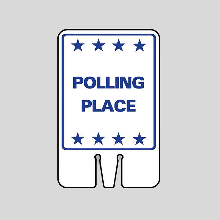 POLLING PLACE DOUBLE-SIDED Cone Topper Sign (SG-213I2)