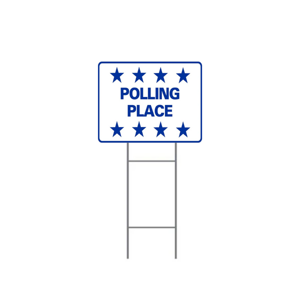 POLLING PLACE H-Stake Sign SG-213D2