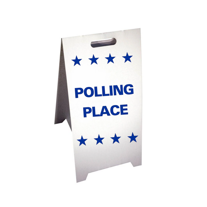 POLLING PLACE Corrugated A-Frame Sign (SG-213F)