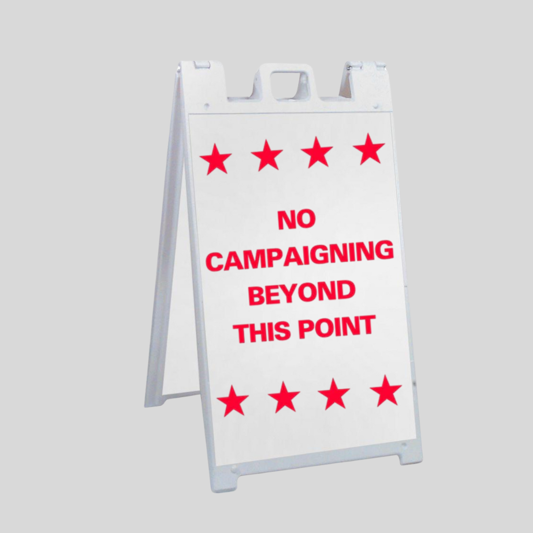No hacer campaña más allá de este punto SG-214B