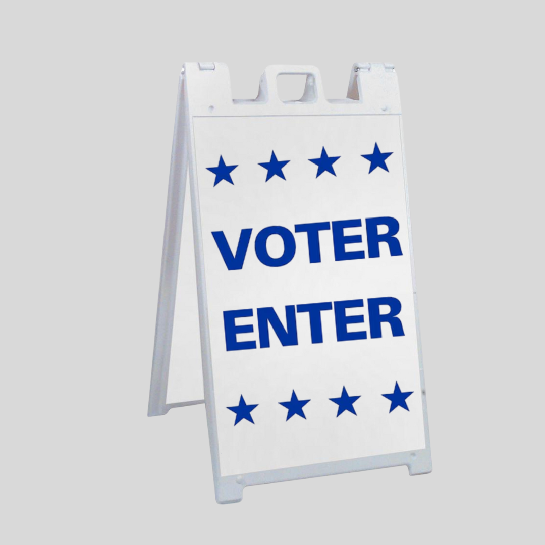 VOTER ENTER Large A-Frame Sign SG-215B