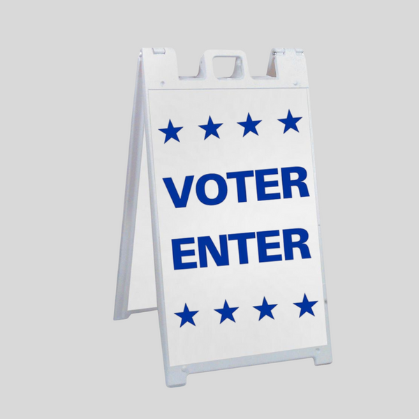 VOTER ENTER Large A-Frame Sign SG-215B