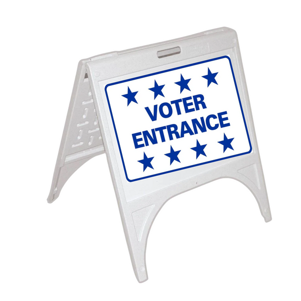 VOTER ENTER Small A-Frame Sign SG-215D