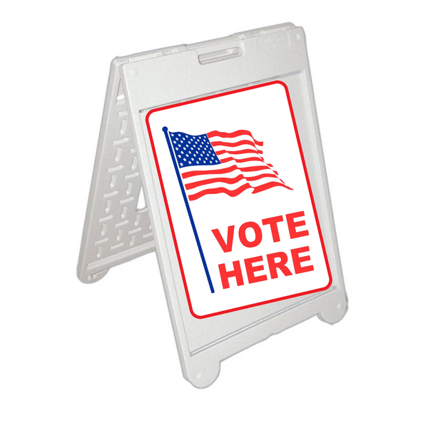 VOTE HERE Medium A-Frame Sign SG-201C