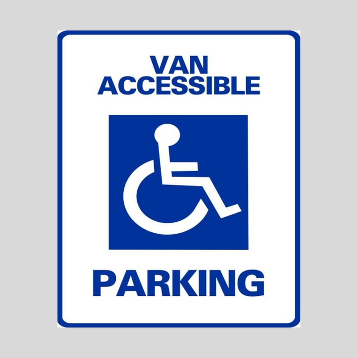 VAN ACCESSIBLE PARKING Weightable Base Sign (SG-102H)