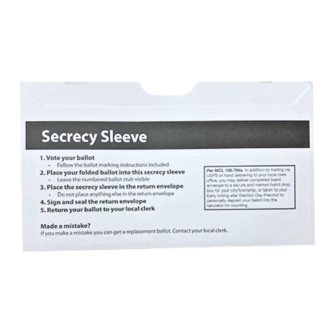 Absent Voter Secrecy Envelope FM-525