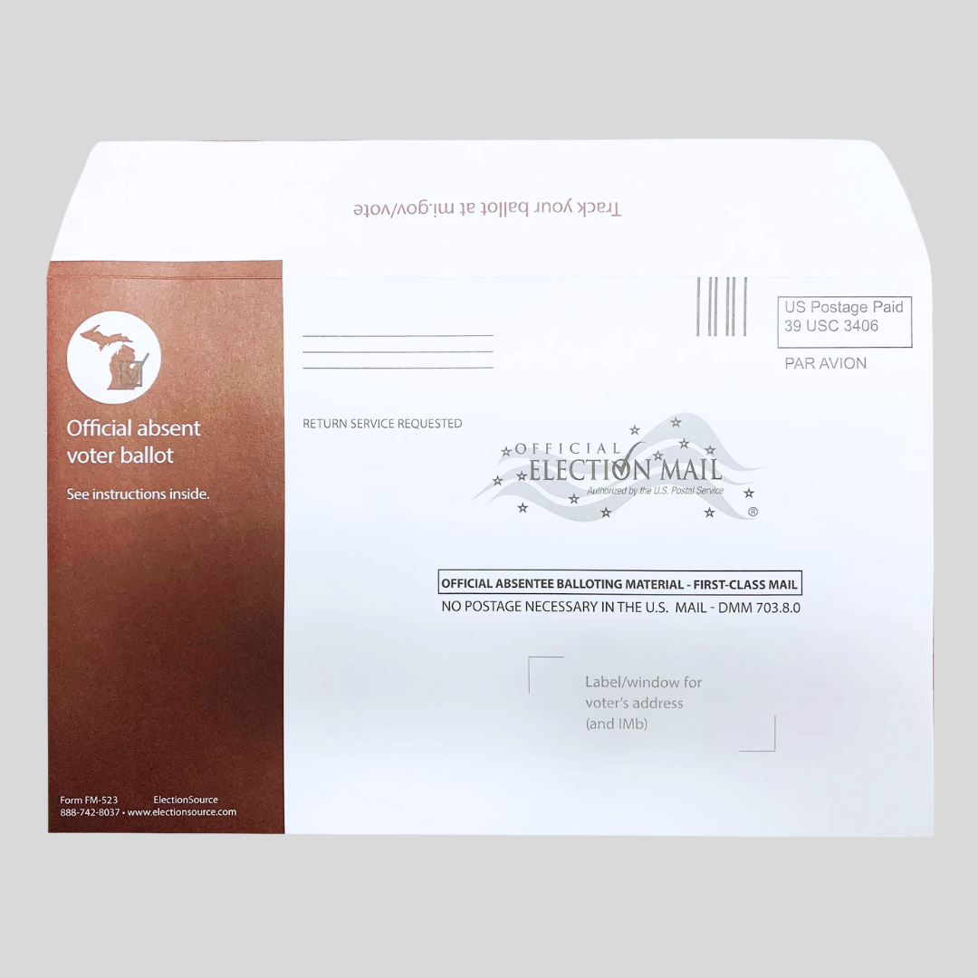 Absent Voter Outgoing Envelope - Airmail (FM-523)