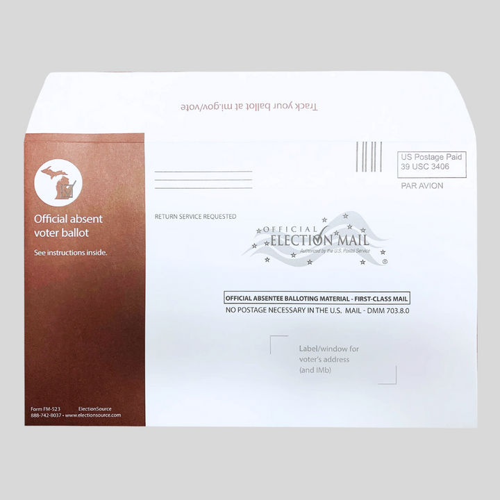 Absent Voter Outgoing Envelope - Airmail (FM-523)