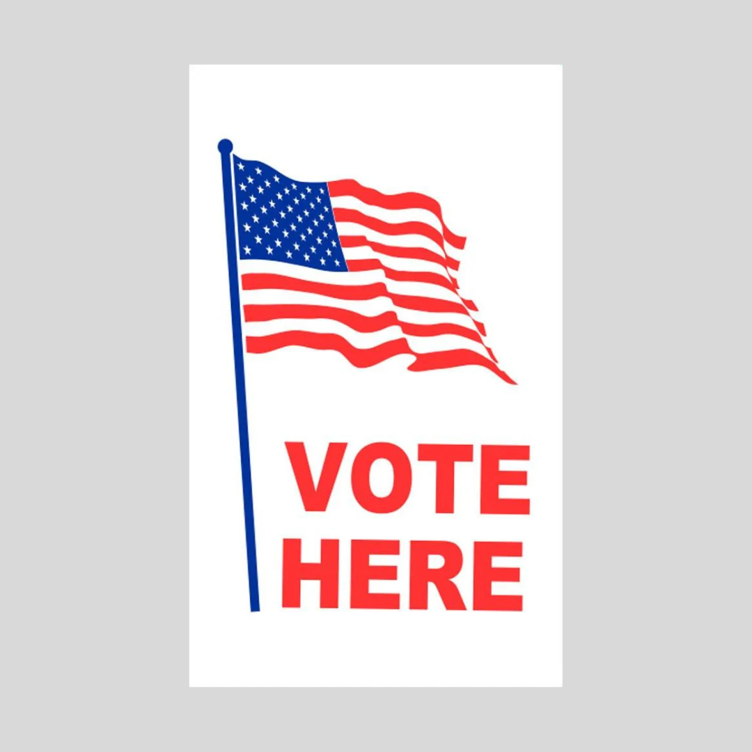 VOTE HERE Double-Sided Metal A-Fame Sign (SG-201A2)