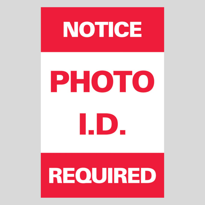 AVISO FOTO ID. REQUERIDO SG-301E
