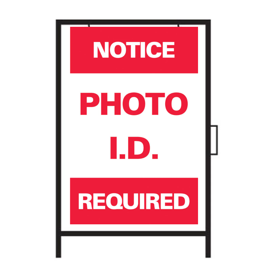 NOTICE PHOTO I.D. REQUIRED SG-301A