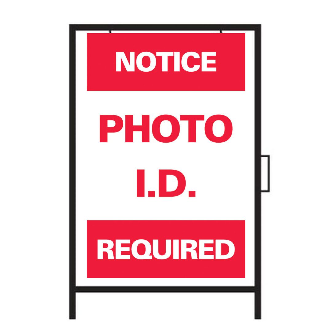 AVISO FOTO ID. REQUERIDO SG-301A