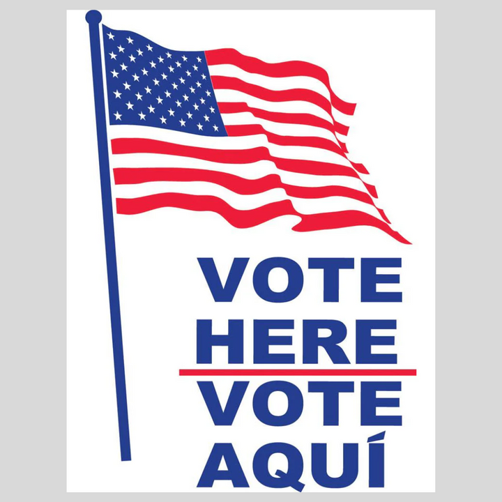Vote Aquí-Vote Aqui Bandera Americana SG-203B