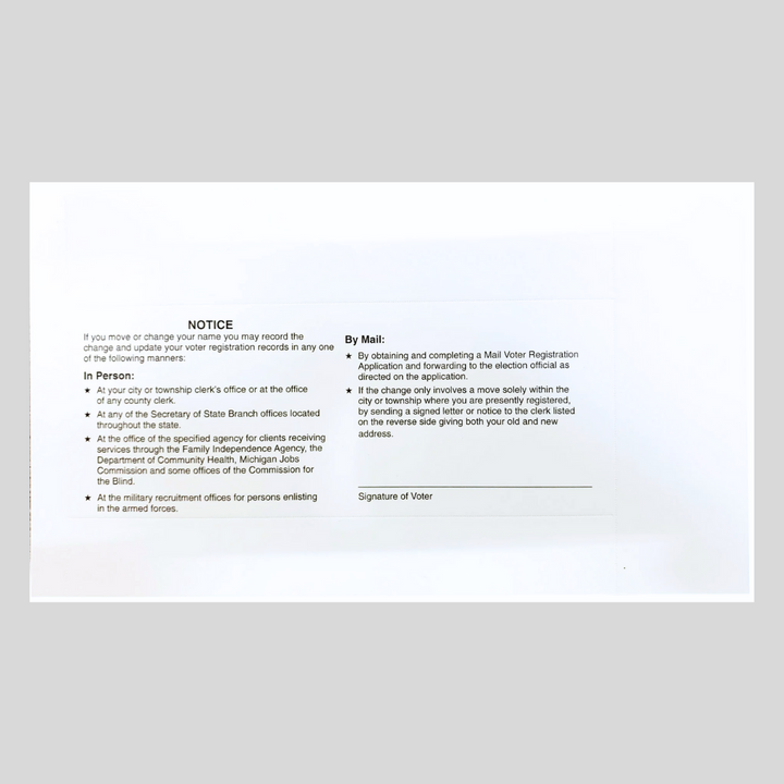 Tarjeta de identificación de votante